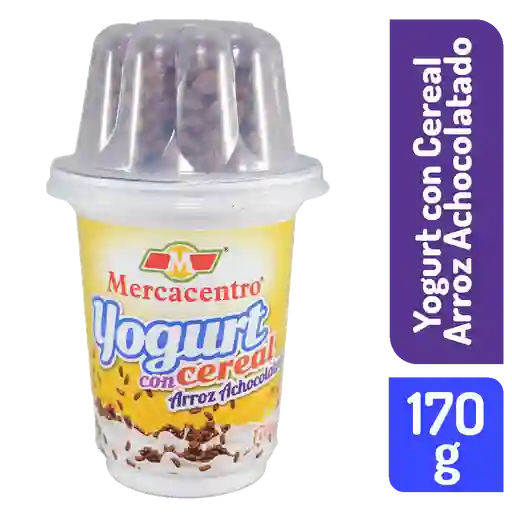 Yogurt Mercacentro Cereal Arroz Achocolatado 170 G