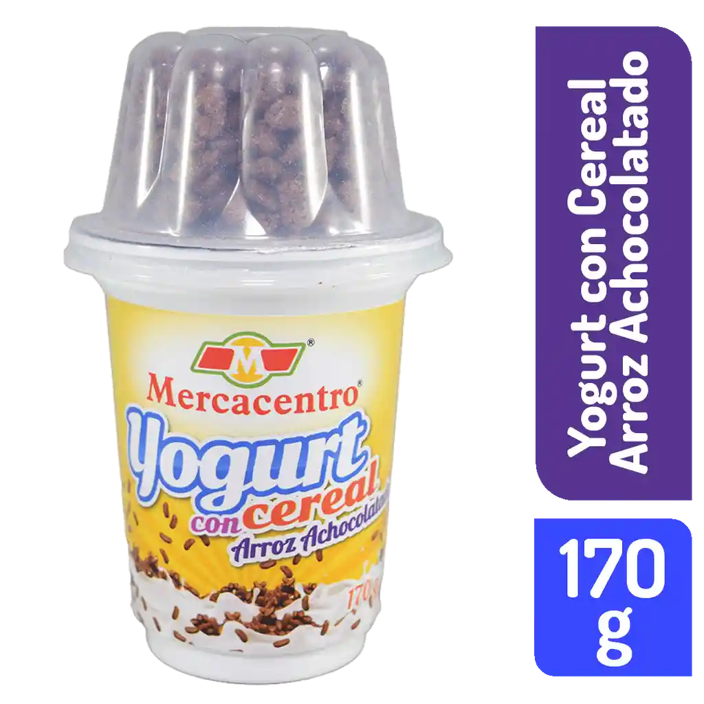 Yogurt Mercacentro Cereal Arroz Achocolatado 170 G