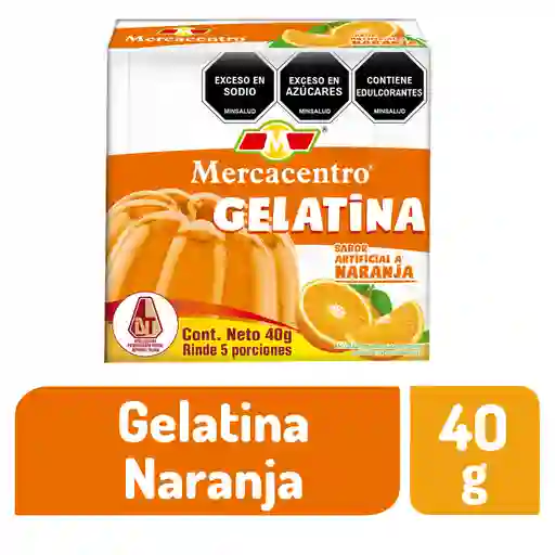 Gelatina Mercacentro Naranja 40 G