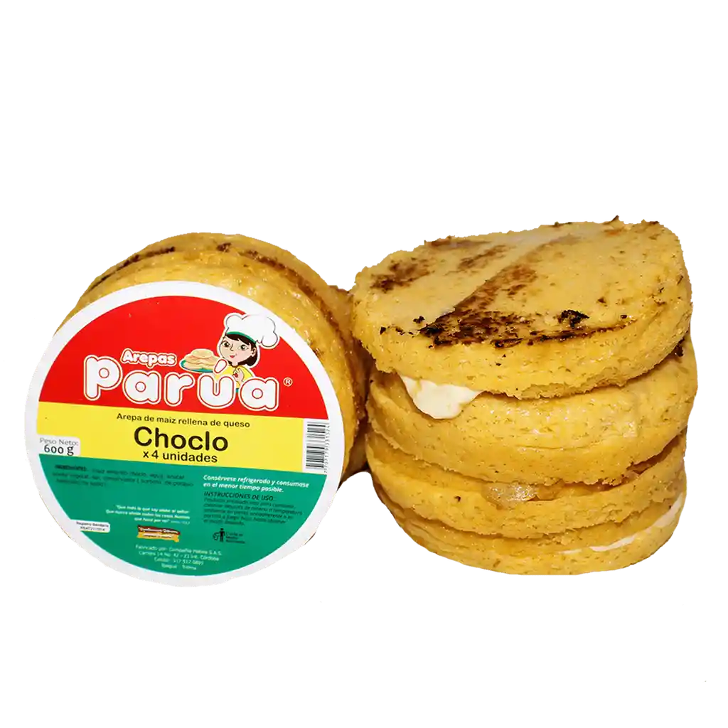 Arepa De Choclo Parua Rellena X 4und 600 G