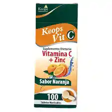 Keops Vit C Vitamina C+zinc X 1 Tb (acido Ascorbico 500 Mg/sulfato De Zinc 41,2 Mg)