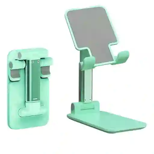 Soporte Celular Plegable Premiun Ajustable Escritorio Holder Verde