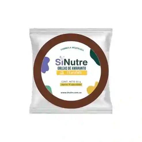 Obleas De Amaranto Chocolate - Sinutre 60g
