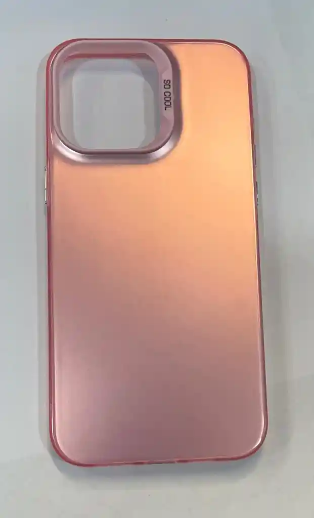 Estuche Soo Cool + Vidrio Iphone 15 Pro Max (rosa)