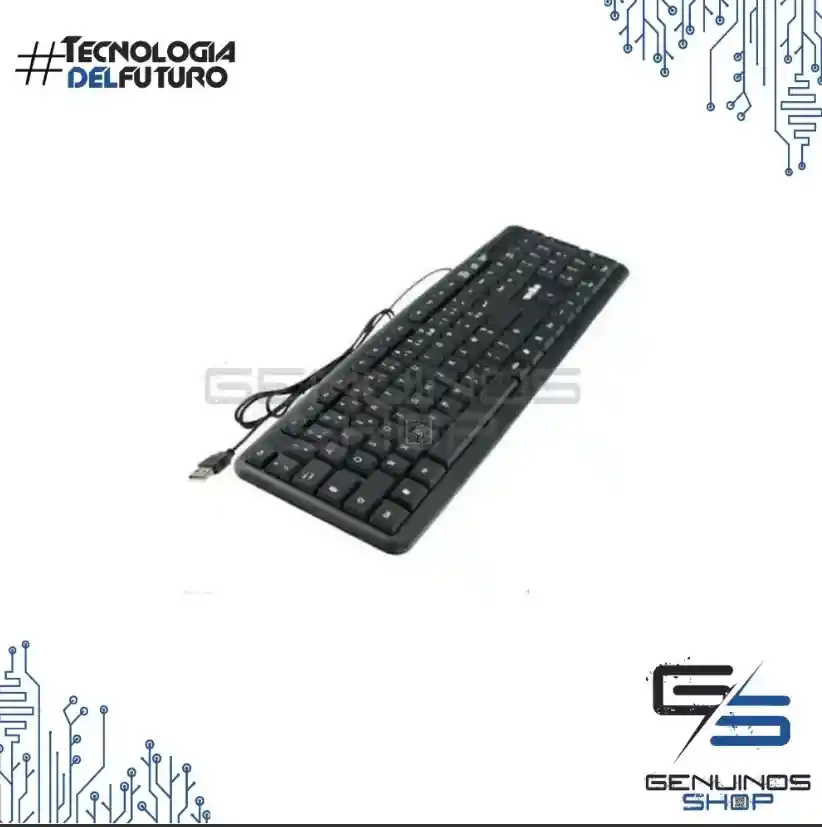 Teclado Alámbrico Con Cable Usb Para Pc Fc-530 - Color Negro