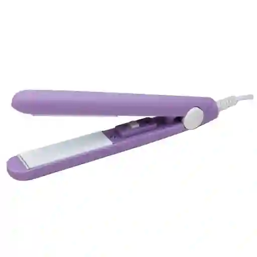 Mini Plancha Qa02 Cabello Alisadora Portatil Viajera Pelo Morada