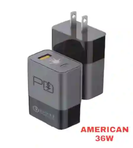 Cargador Fast Charger American 36w - Carga Super Rápido