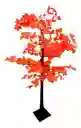 Arbol Navidad Con Luces Luz Led Blanco, Dorado Y Naranja Hojas De Arce 1.70 M