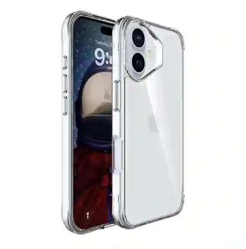 Estuche Para Iphone 16 Antigolpes Space En Clear