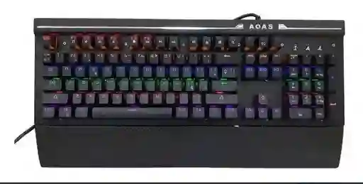 Teclado Gamer Mecánico Con Luces As-808 Español Tiene La Ñ