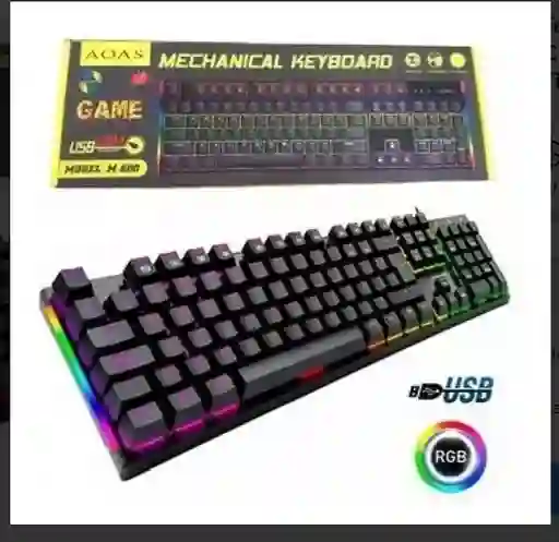 Teclado Gamer Mecánico Con Luces M-600 Español Tiene La Ñ