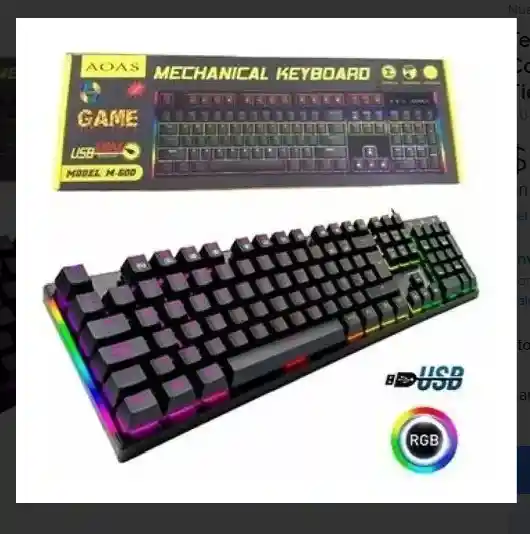 Teclado Gamer Mecánico Con Luces M-600 Español Tiene La Ñ