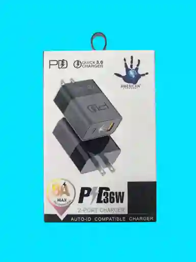 Cargador Fast Charger American 36w - Carga Super Rápida
