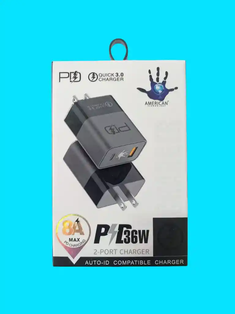Cargador Fast Charger American 36w - Carga Super Rápida