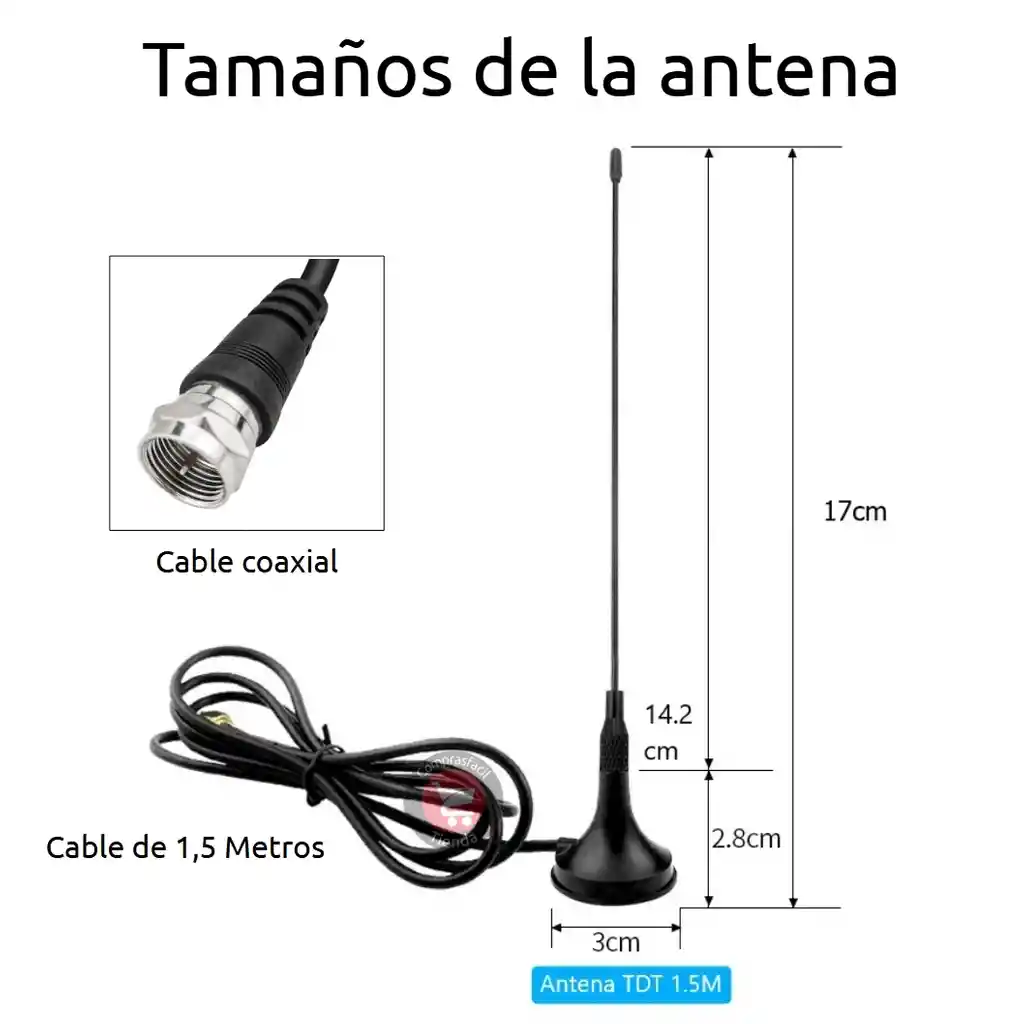 Antena Tdt Para Televisión Digital Terrestre En Smart Tv Nuevos