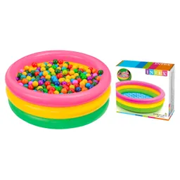 Piscina + 100 Pelotas Intex #58924 Plástico 86cm Agua Juego