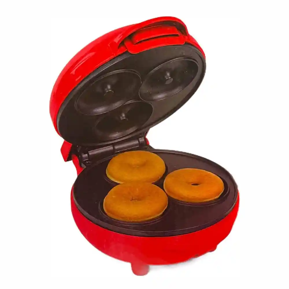 Mini Maquina Donas Electrica Rosquillas 3 Puestos Antiadherente Donuts