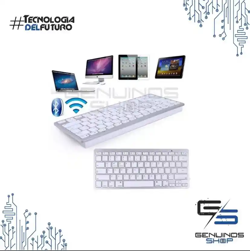 Teclado Slim Bluetooth Para Tablet Celular Pc Ios Android