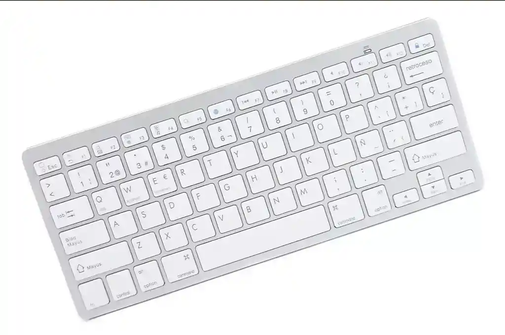 Teclado Slim Bluetooth Para Tablet Celular Pc Ios Android