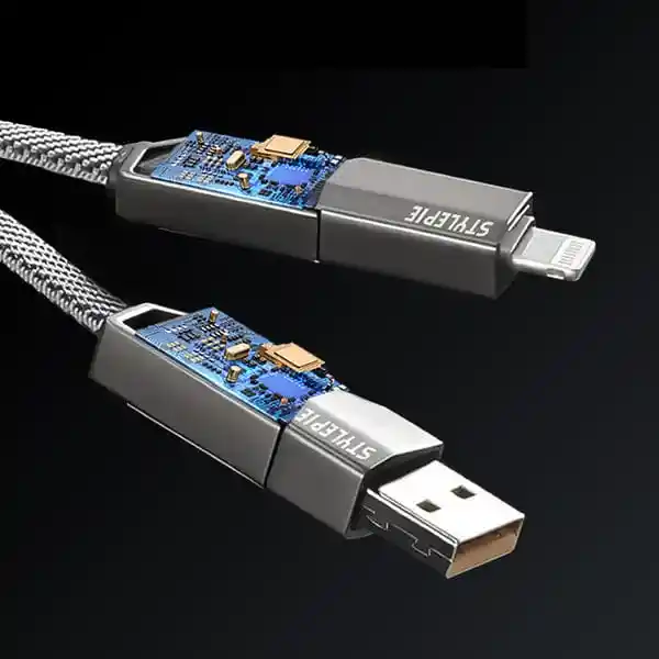 Cable 4en1 Speed Song Sg-437 / 65w Carga Rápida Usb, Tipo C, Iphone