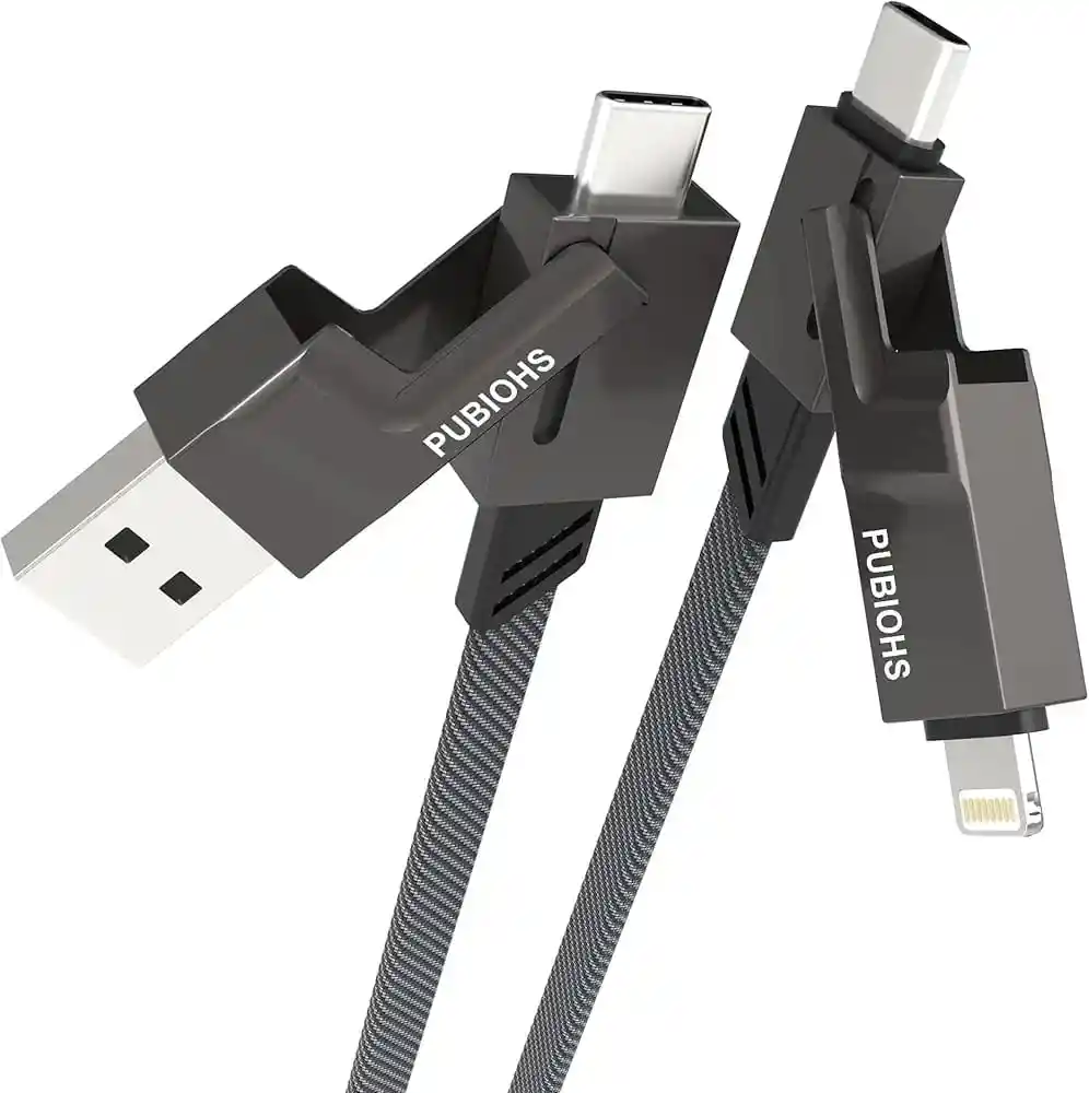 Cable 4en1 Speed Song Sg-437 / 65w Carga Rápida Usb, Tipo C, Iphone