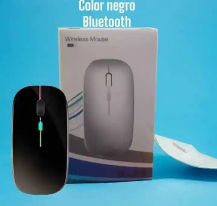 Mouse Inalámbrico Ultrafino Recargable 2,4g Bluetooth / Usb Rgb W7