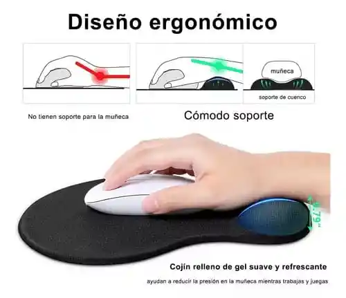 Mouse Pad Con Gel Antideslizante G-01