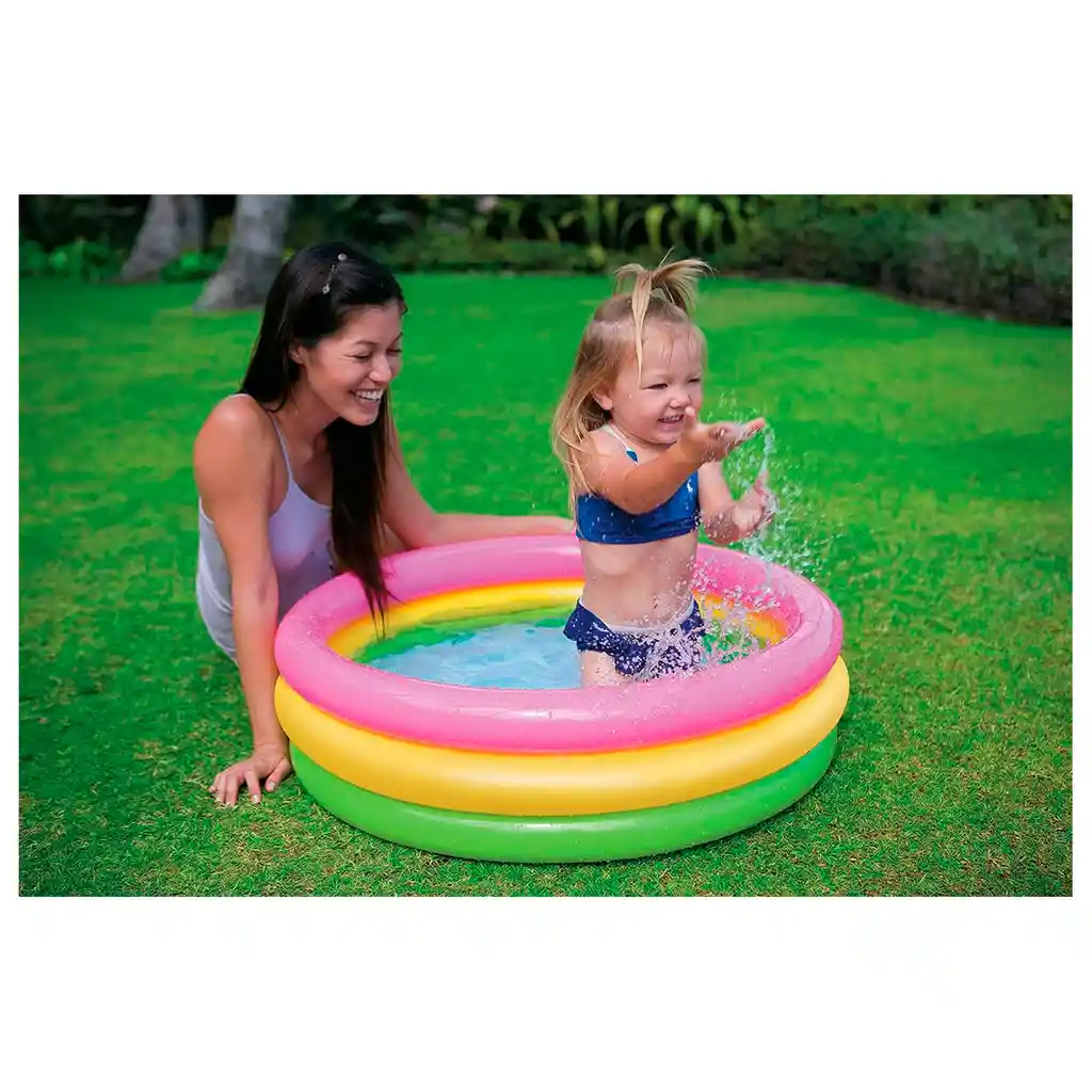 Piscina + 100 Pelotas Intex #58924 Plástico 86cm Agua Juego