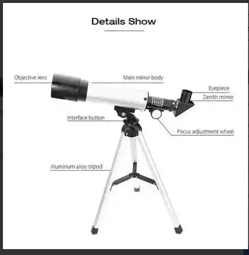 Telescopio Astronómico F36050 Niños, Adultos Con Trípode.