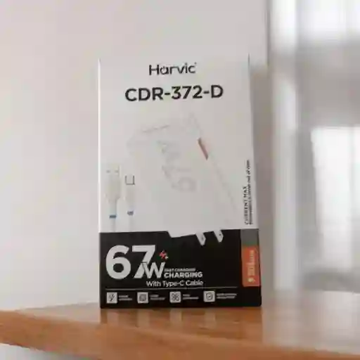 Cargador Completo Harvic Cdr-372-d 67w Typo C