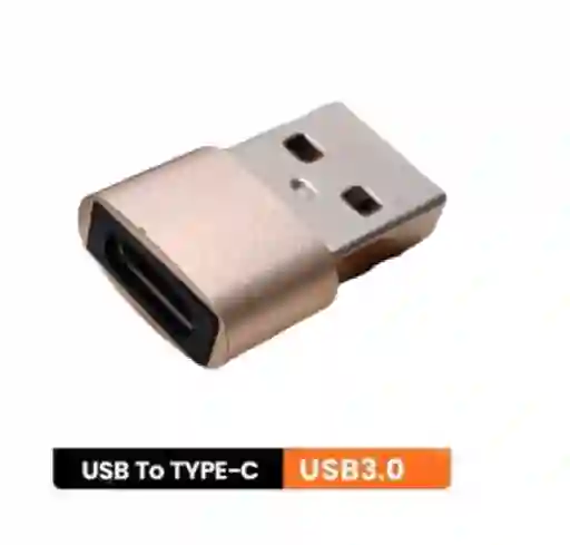 Adaptador Conversor Usb 3.0 A Usb Tipo C Hembra Compatible Carga Rápida 10 Amperios