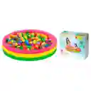 Intex Piscina Inflable + 100 Pelotas 114cm Plástico Agua