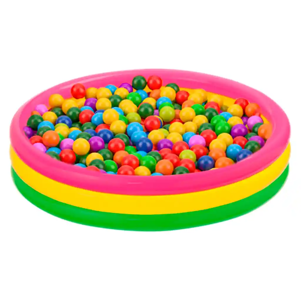 Intex Piscina Inflable + 100 Pelotas 114cm Plástico Agua
