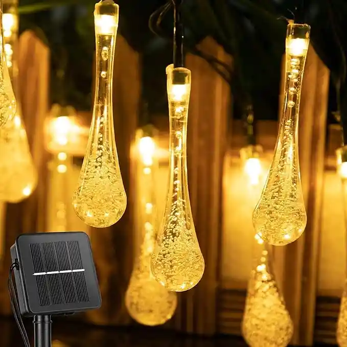 Guirnalda Solar Hada Gotas Maxwell 7m 50 Luces Led Navidad