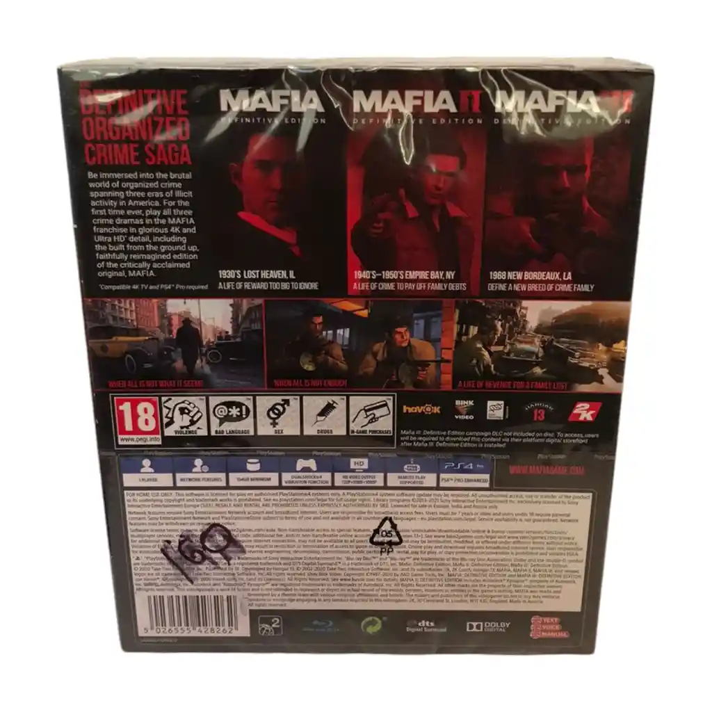 Mafia Trilogy Para Ps4 Nuevo Fisico