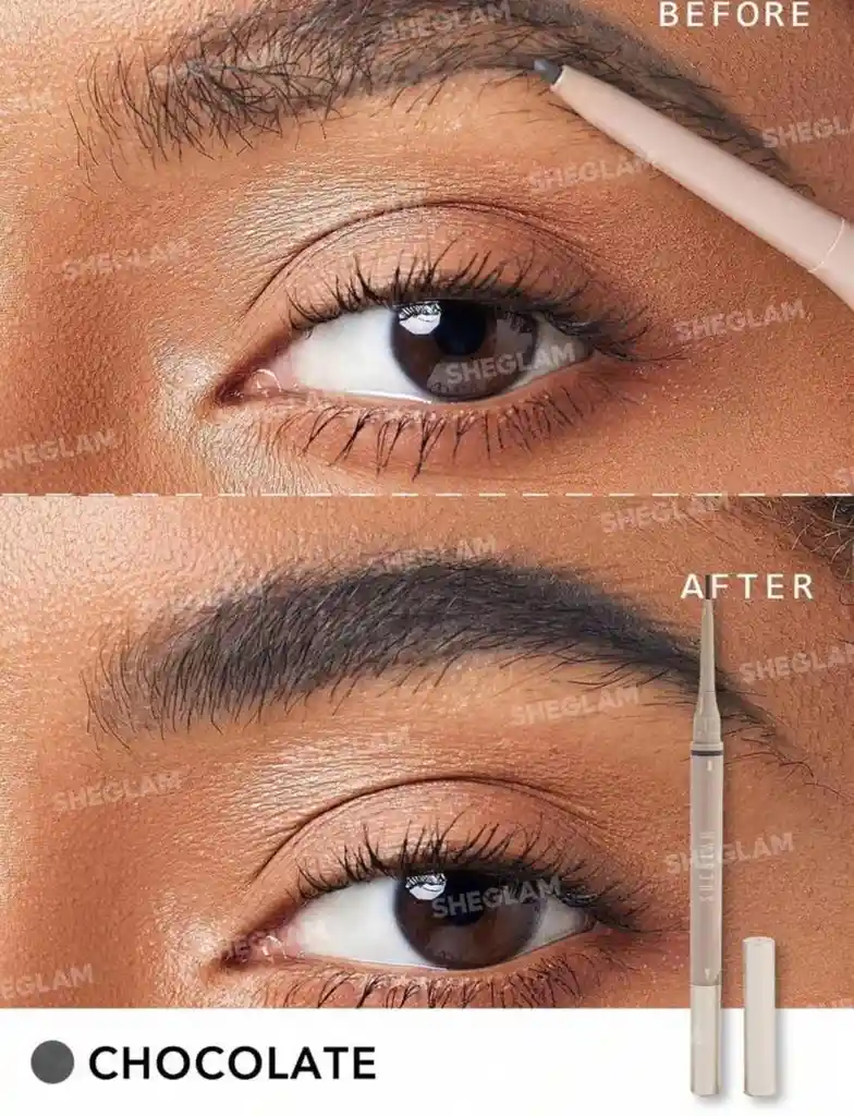 Lápiz Para Cejas 2 En 1 Sheglam Tono Chocolate