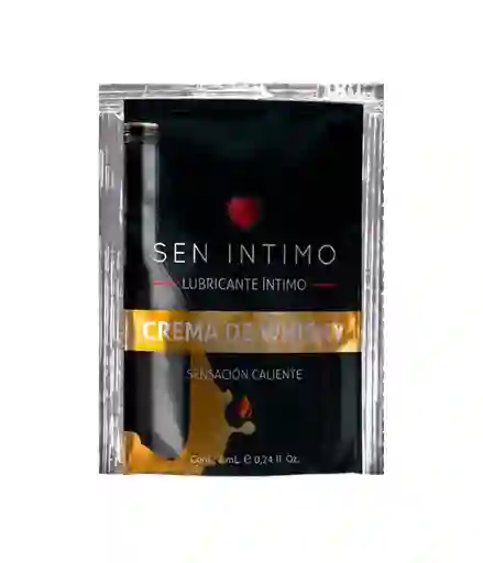 Lubricante Caliente Crema De Whisky Saborizado Sen Intimo 7ml