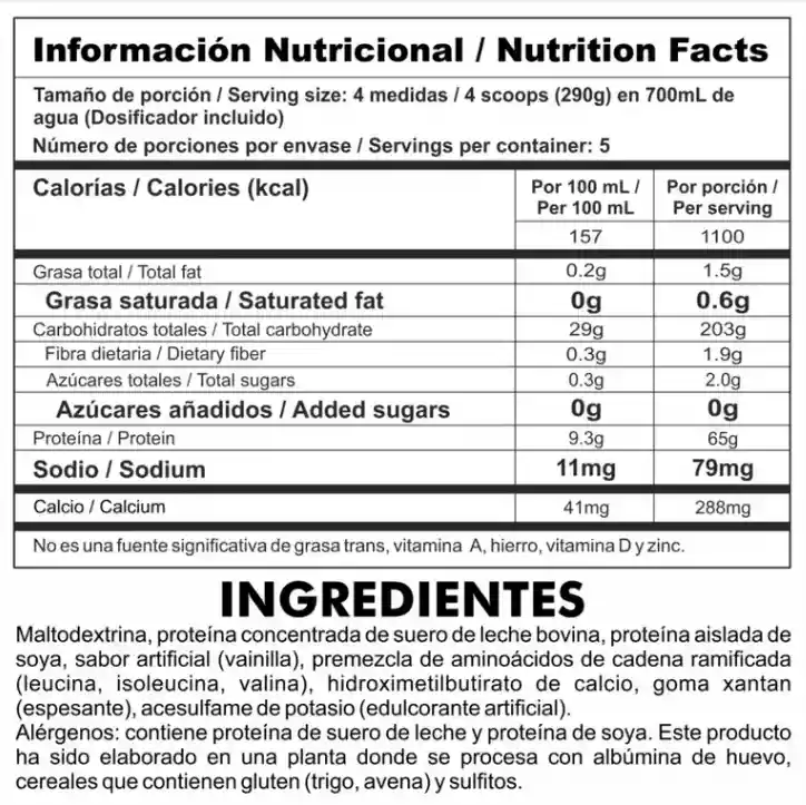 Gaiz Proteina Hipercalorica 3.2lbs