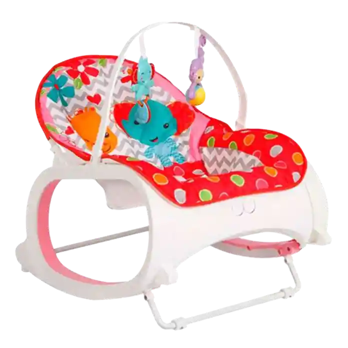 Silla Mecedora Vibradora Musical Crece Conmigo Fitch Baby Rosa Ref : Mdy-cv88 (om)