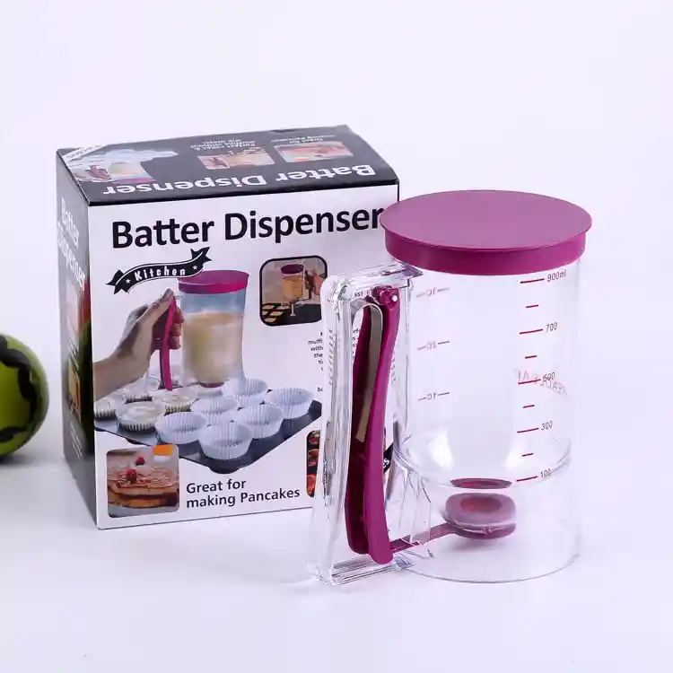 Dispensador De Masa - Ideal Para Pancakes, Muffins Y Waffles