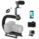 Kit Estabilizador De Video Celular Vlogging Led Mic Ay-49u