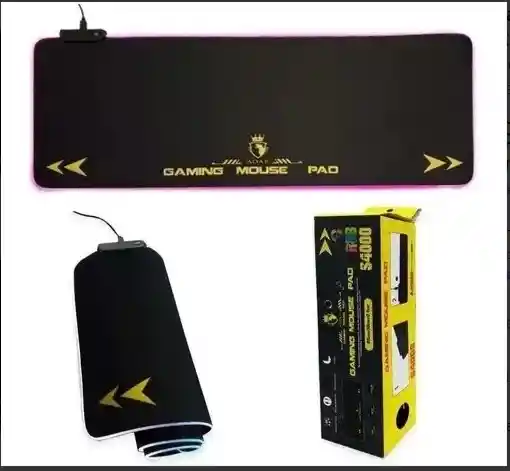 Tapete Pad Mouse Gamer Con Luces Led Rgb Largo Xl 80x30 Cm