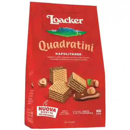 Galletas Quadratini Loacker Napolitaner Con Crema De Avellana 125gr