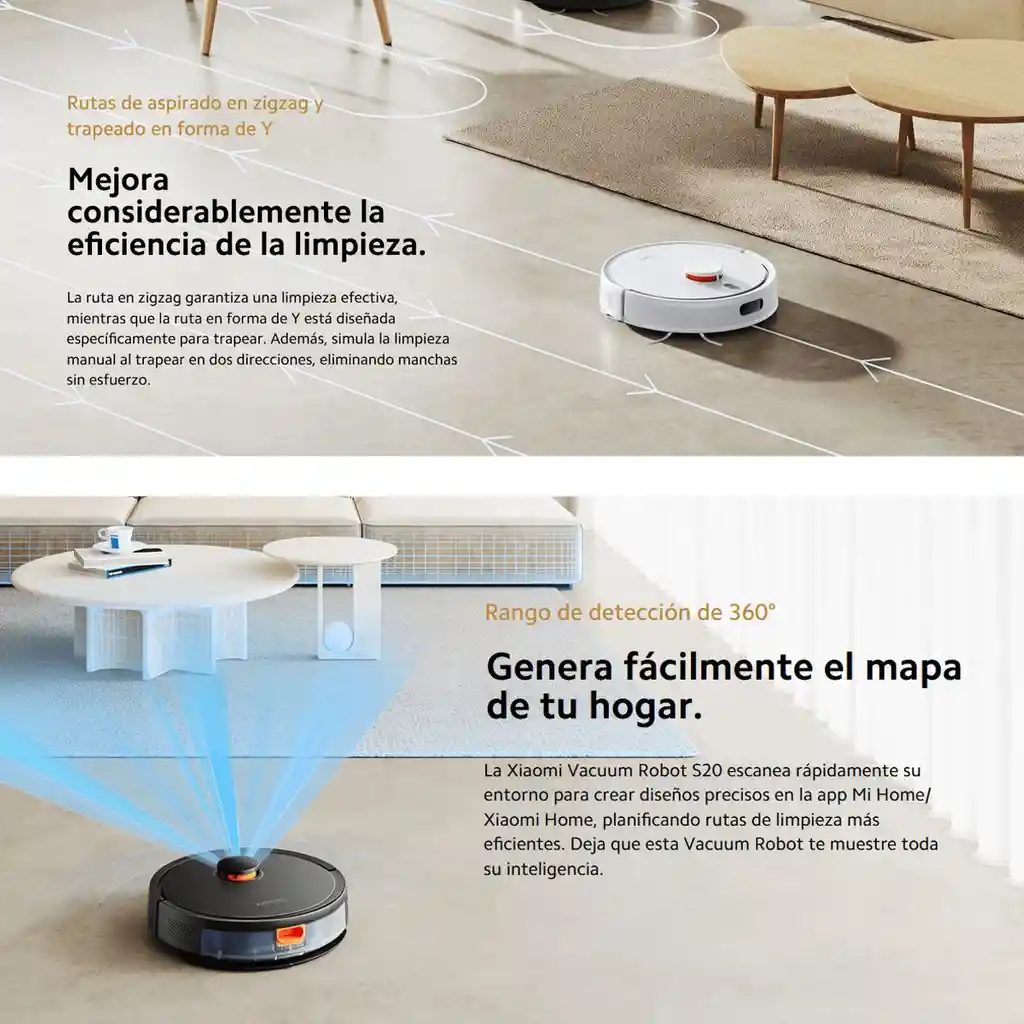 Xiaomi Robot Vacuum S20 Aspiradora Smart /trapeadora, Blk