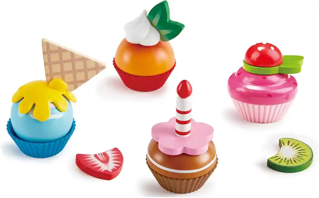 Set Didáctico De Cupcakes Estimulación Temprana Para Niños