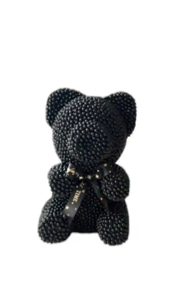 Oso Perlado Negro 20 Cm