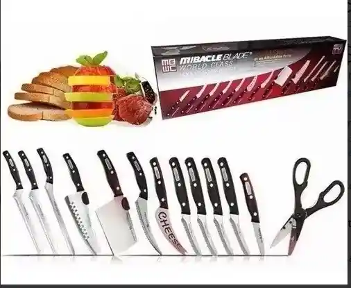 Set De Cuchillos Profesionales Chef Miracle Blade 13p