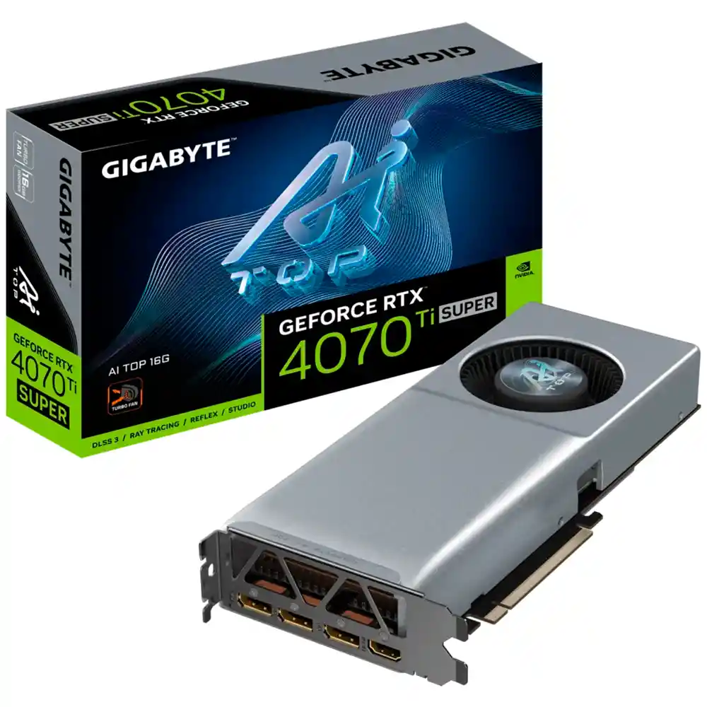 Tarjeta De Video Gigabyte Geforce Rtx 4070 Ti Super Ai Top Gddr6x 16gb