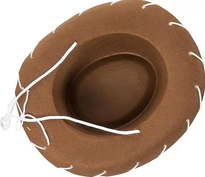 Sombrero Vaquero Gamuzado Para Niños Marrón Woody Toy Story Disfraz Halloween