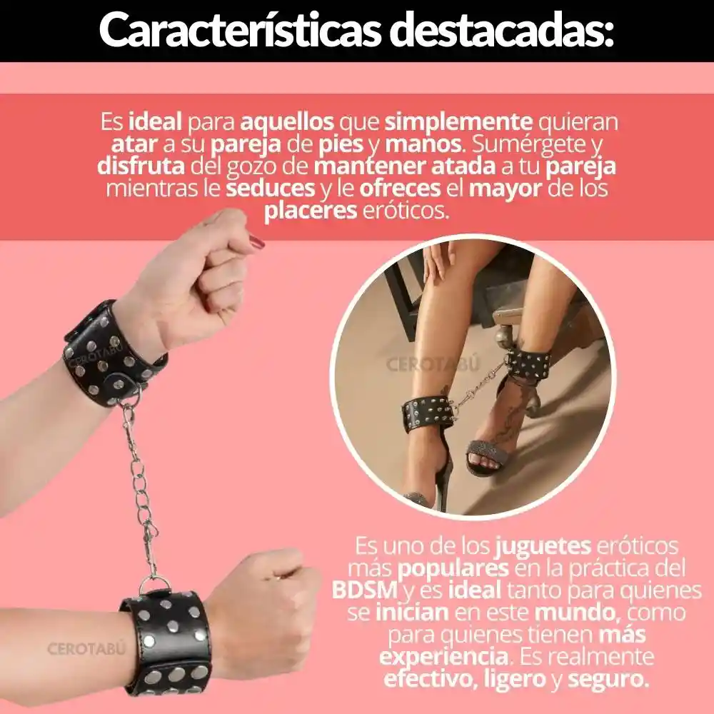 Kit Juguetes Sex Masajeador De Clitoris + Tapa Ojos + Esposas Bdsm